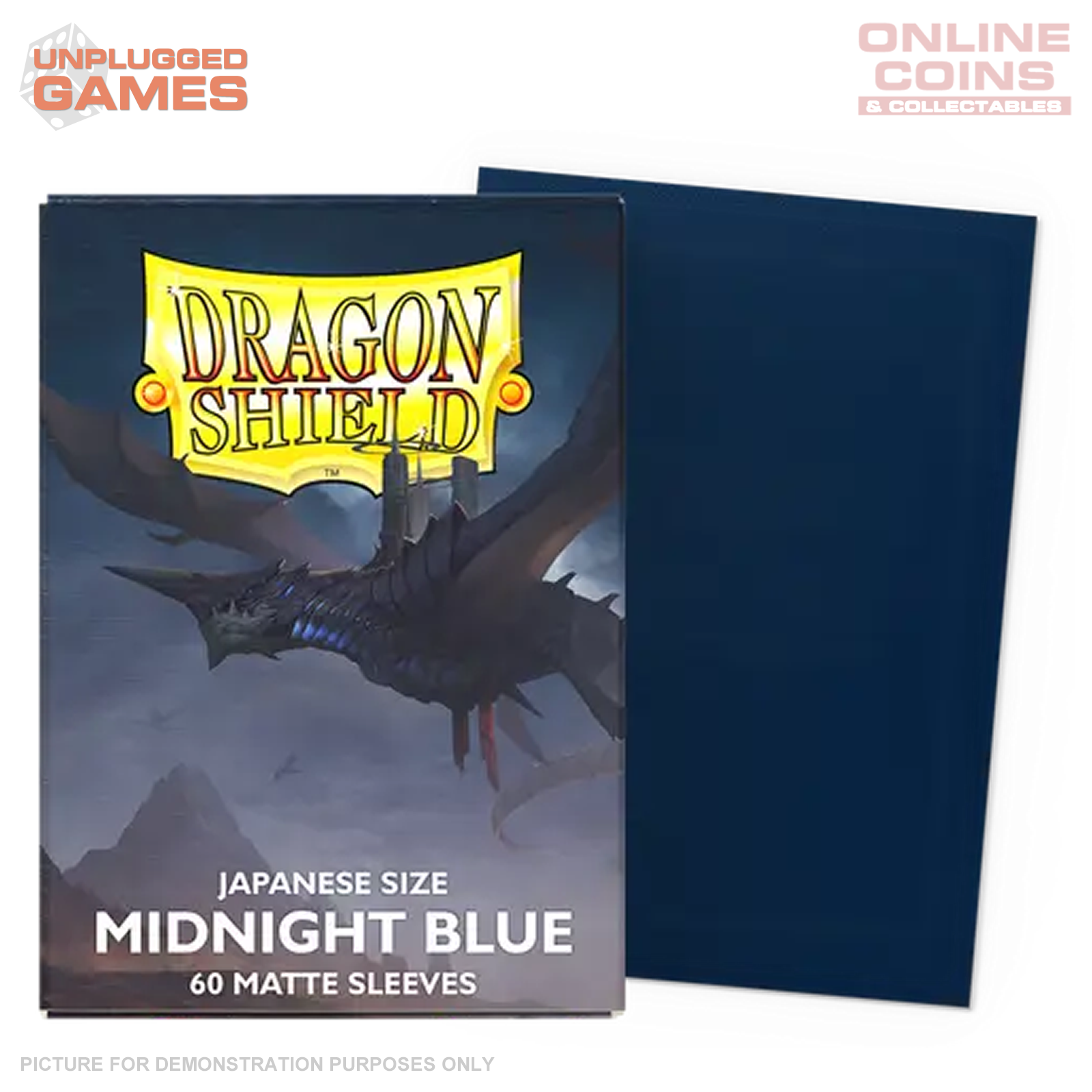 Dragon Shield 60 Japanese Size Card Sleeves - Matte Midnight Blue